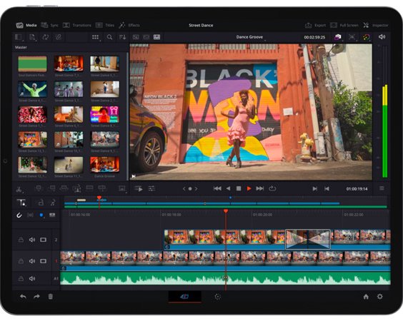 Видеоредактор DaVinci Resolve вышел на iPadOS